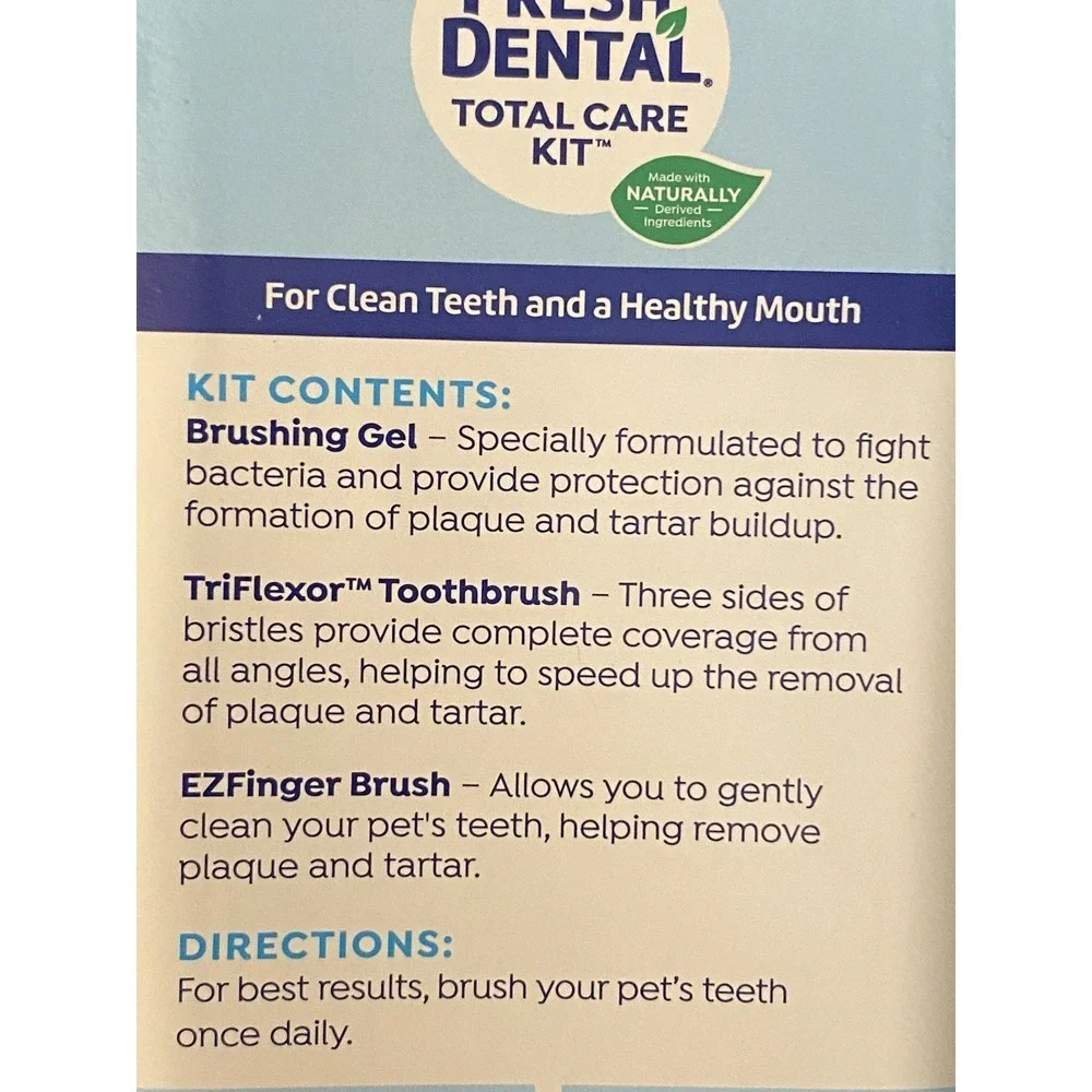 Fresh Dental Oral Care‎ Dental Kit Dog Tooth Brush Pet Canine Odor Breath New